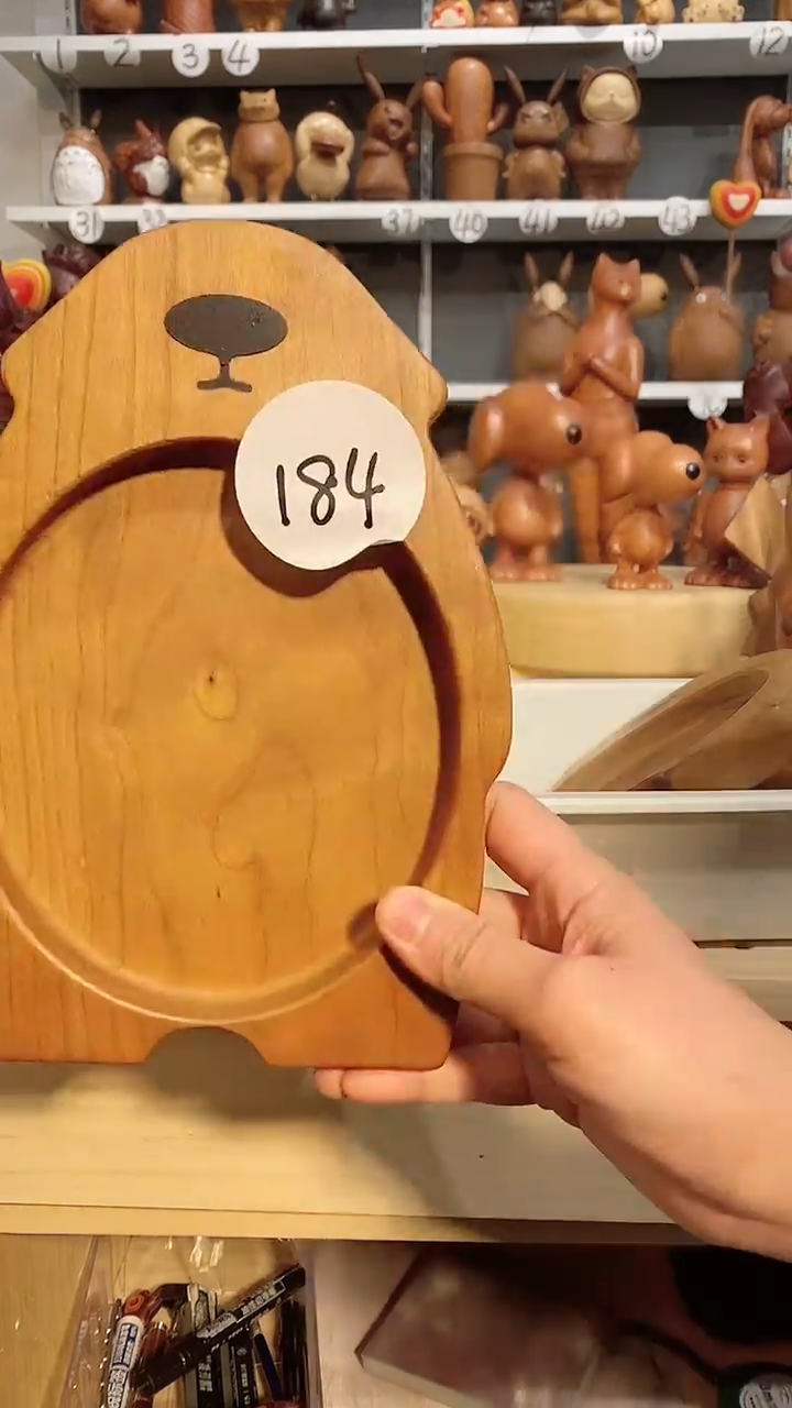 【闪购商品】香榧木木雕摆件可爱卡通