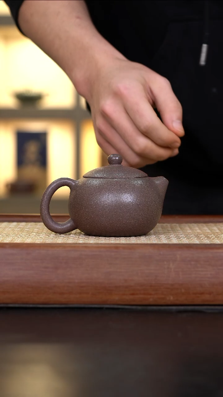 茶壶紫砂JF粗砂桃花泥 西施