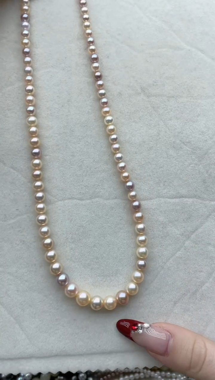 【闪购商品】淡水珍珠项链银S925镶嵌Y22