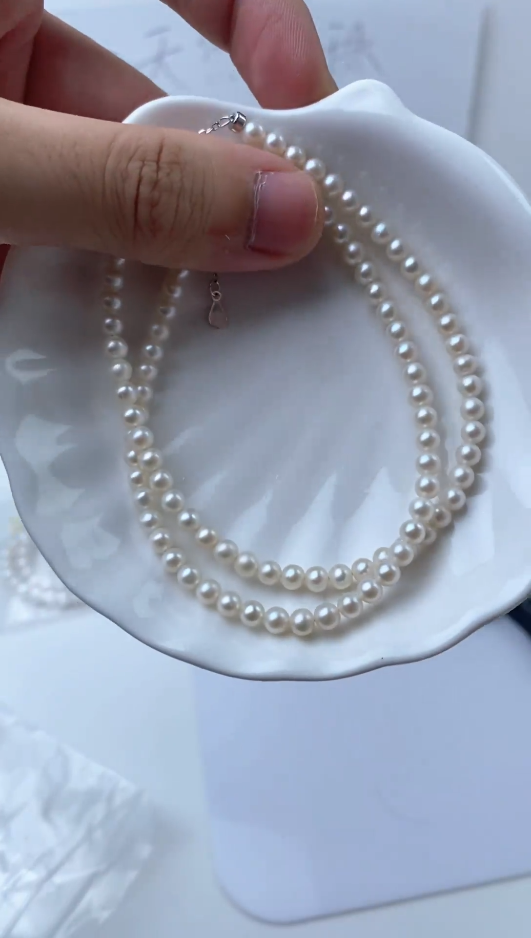 淡水珍珠银S925镶嵌颈饰11111111