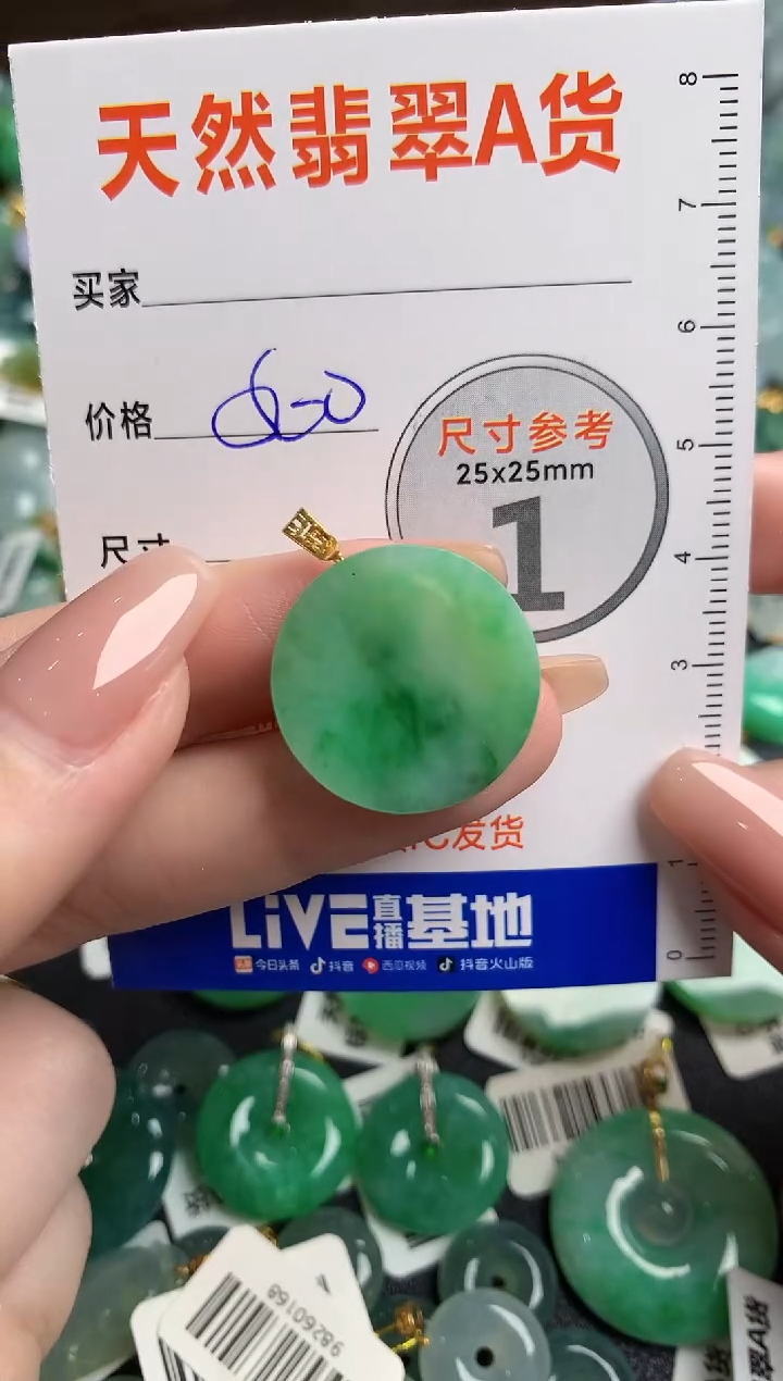 【闪购商品】翡翠颈饰18K金镶嵌0010837751