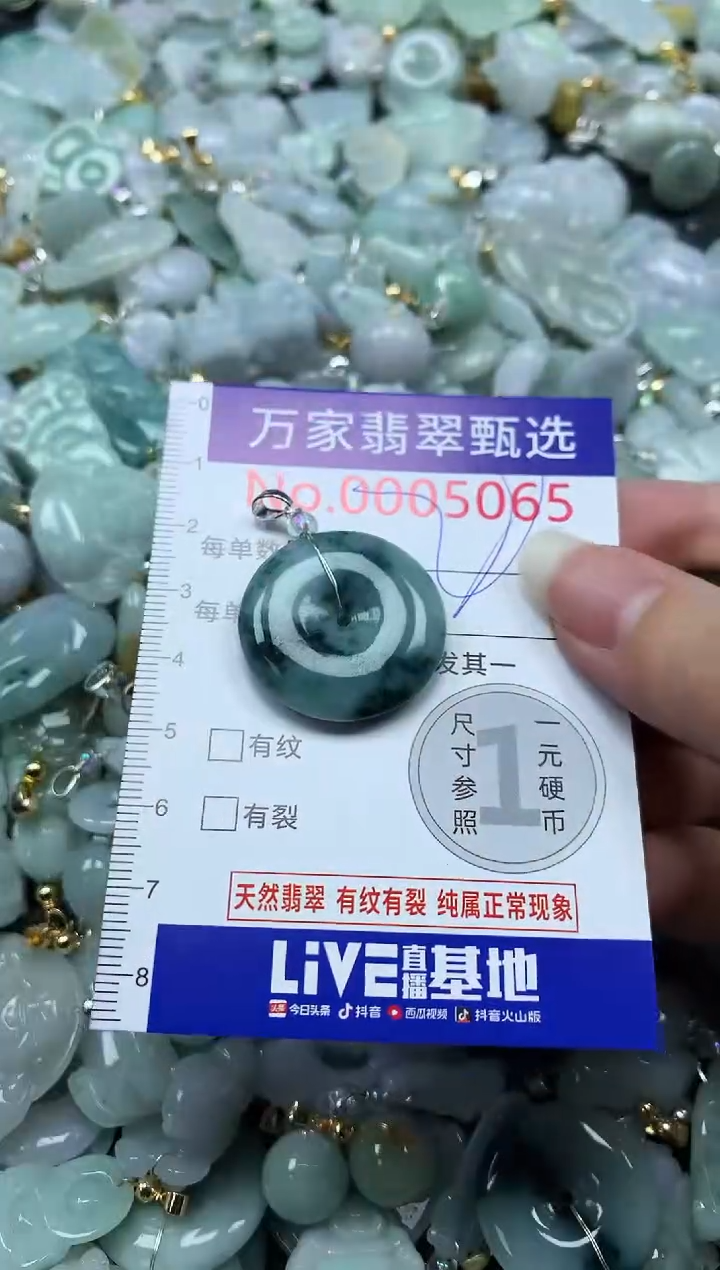 吊坠(不含链)未镶嵌翡翠5065