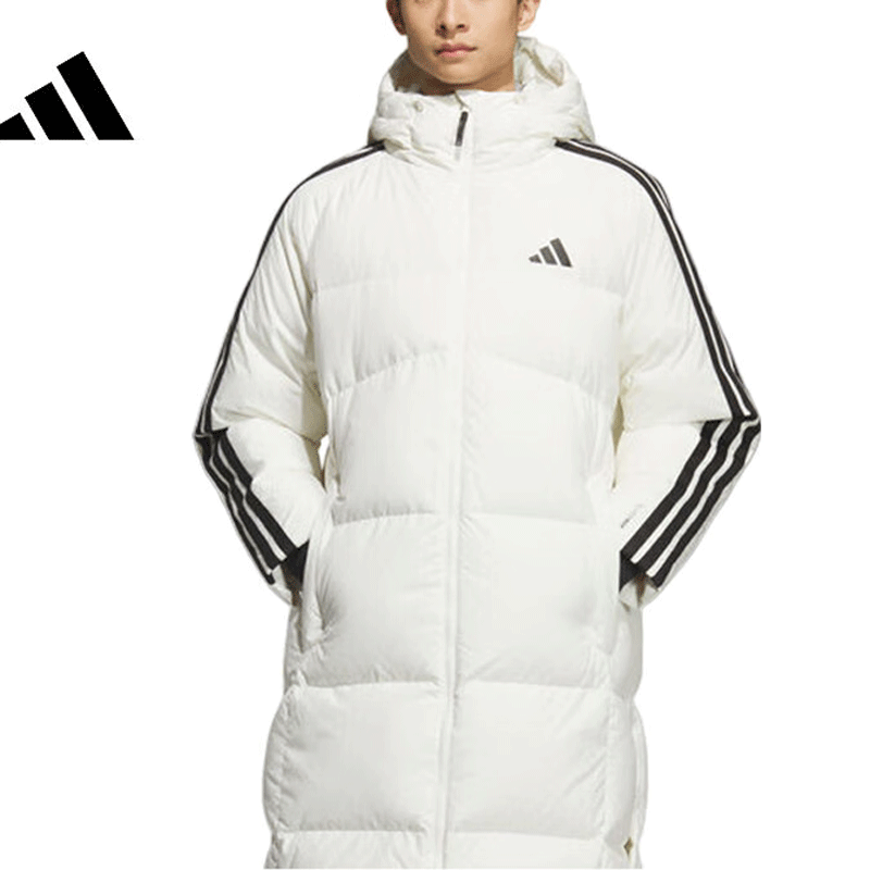 adidas阿迪达斯男装外套2025冬季新款长款保暖运动时尚保暖羽绒服