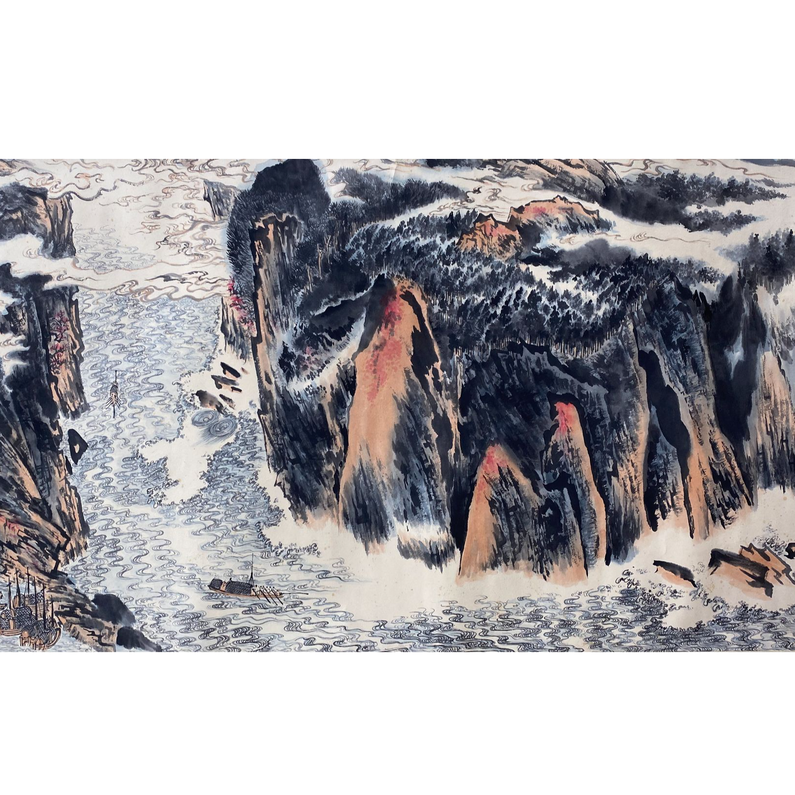 DY11235 山水 126*64 纸本出版P351