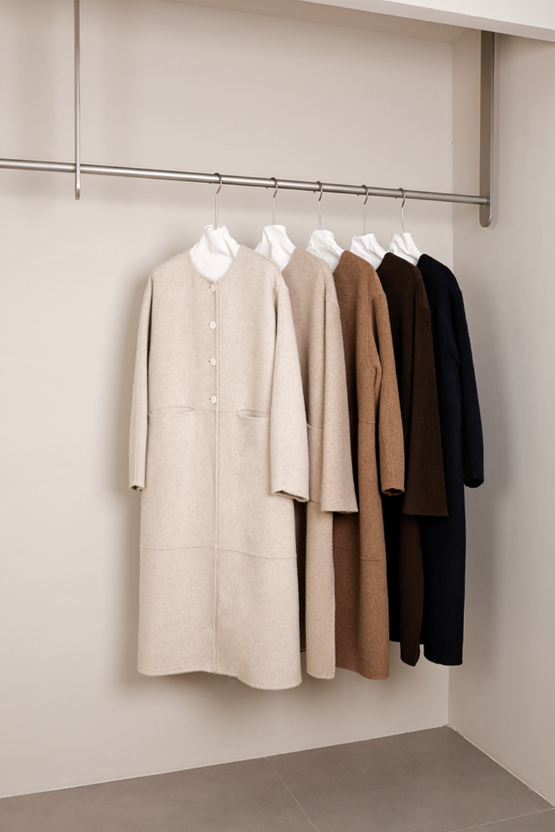 25298 苏丽羊驼毛 18.27微米双面“黄金羊驼”圆领外套