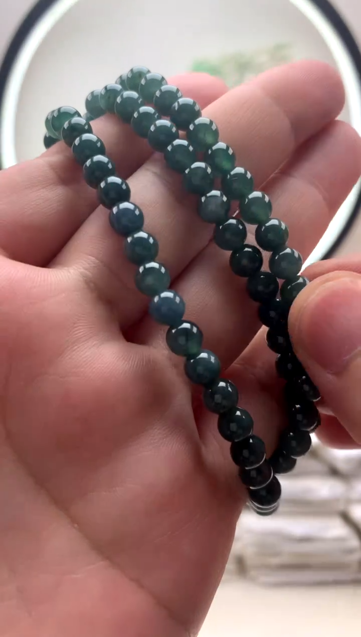 颈饰未镶嵌翡翠珠链