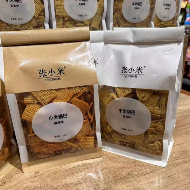 胖东来代购张小米锅巴0添加剂500g多口味