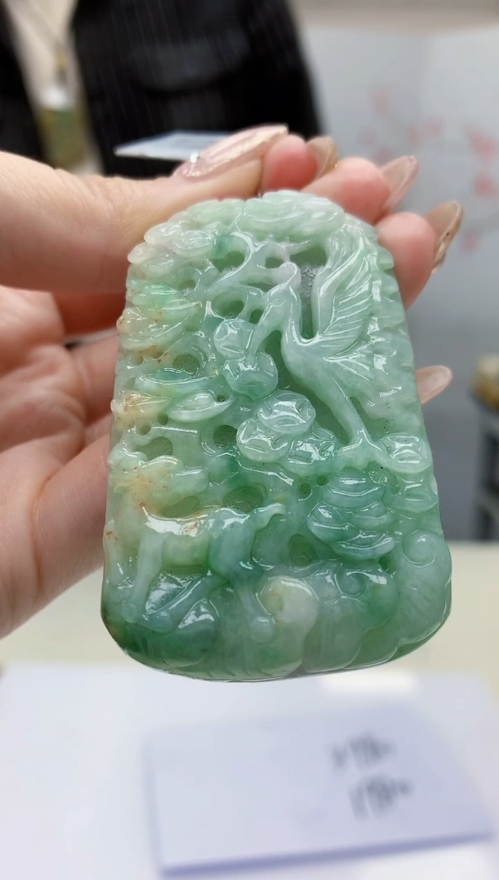 【闪购商品】定制翡翠未镶嵌5153jw-毛货挂件91