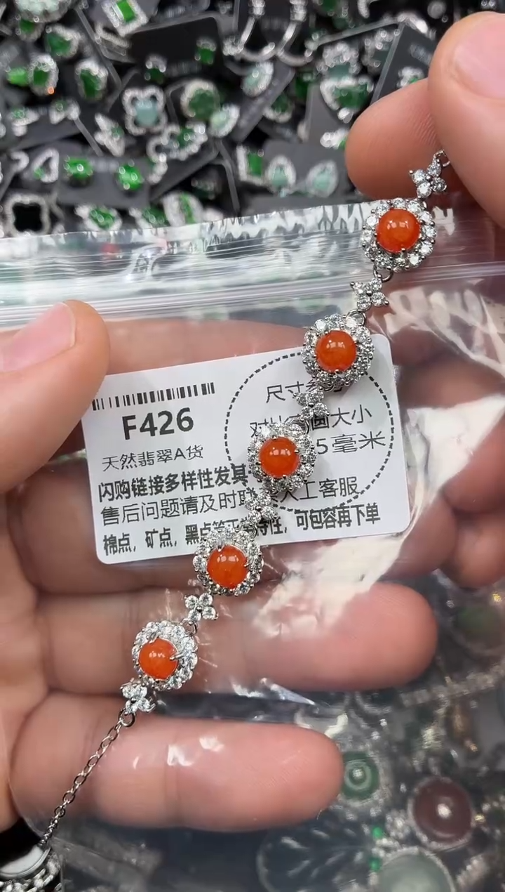 颈饰未镶嵌翡翠F426手链