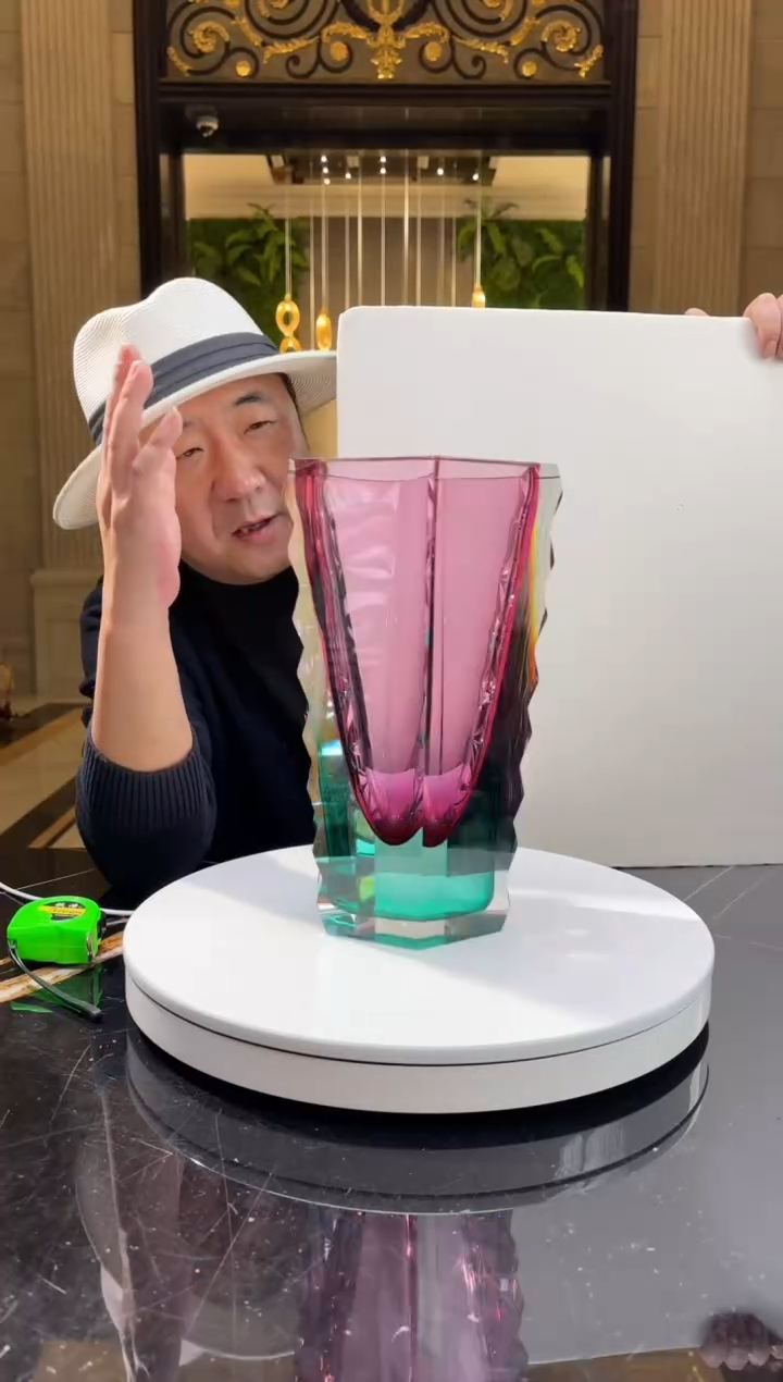 【闪购商品】摆件AJ031501金红湖水绿冰岛火山