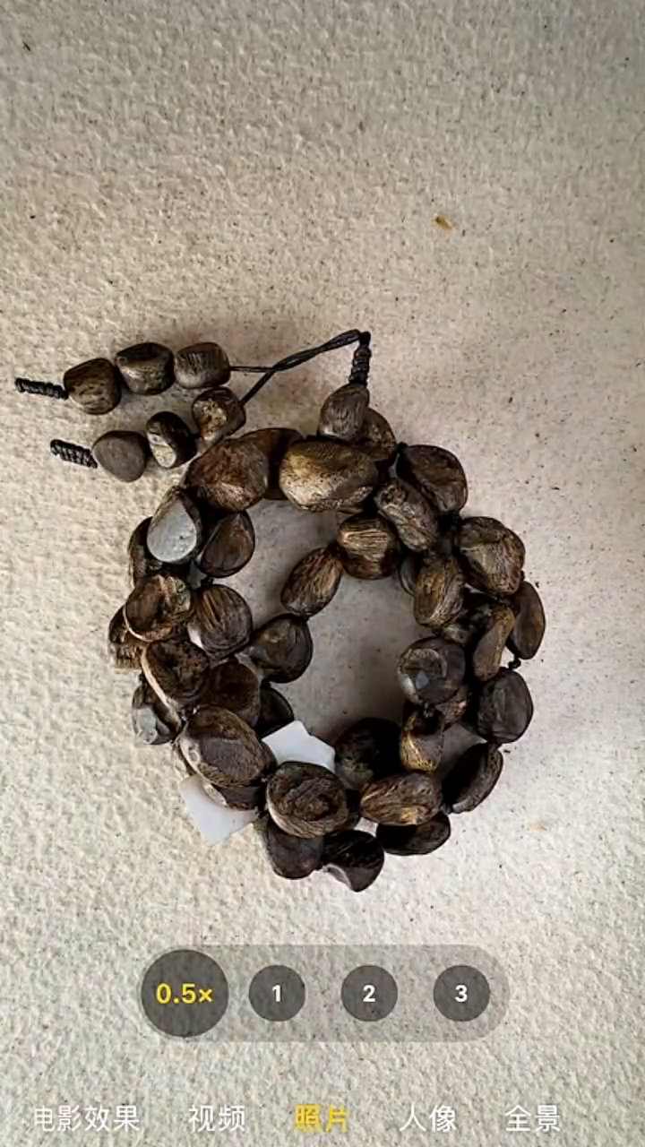 沉香手串开****y奇楠多圈手串69