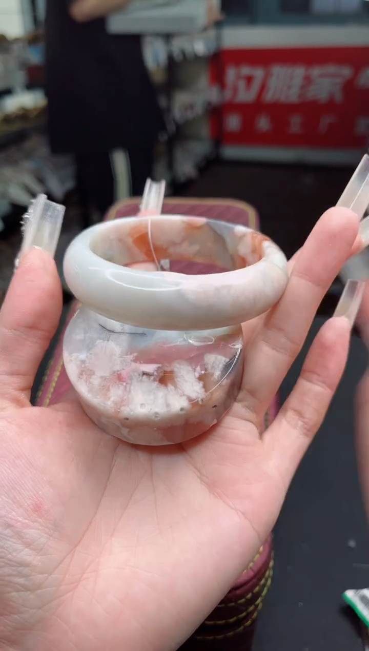 石英质玉手镯未镶嵌58圈口（赠品镯心）685201