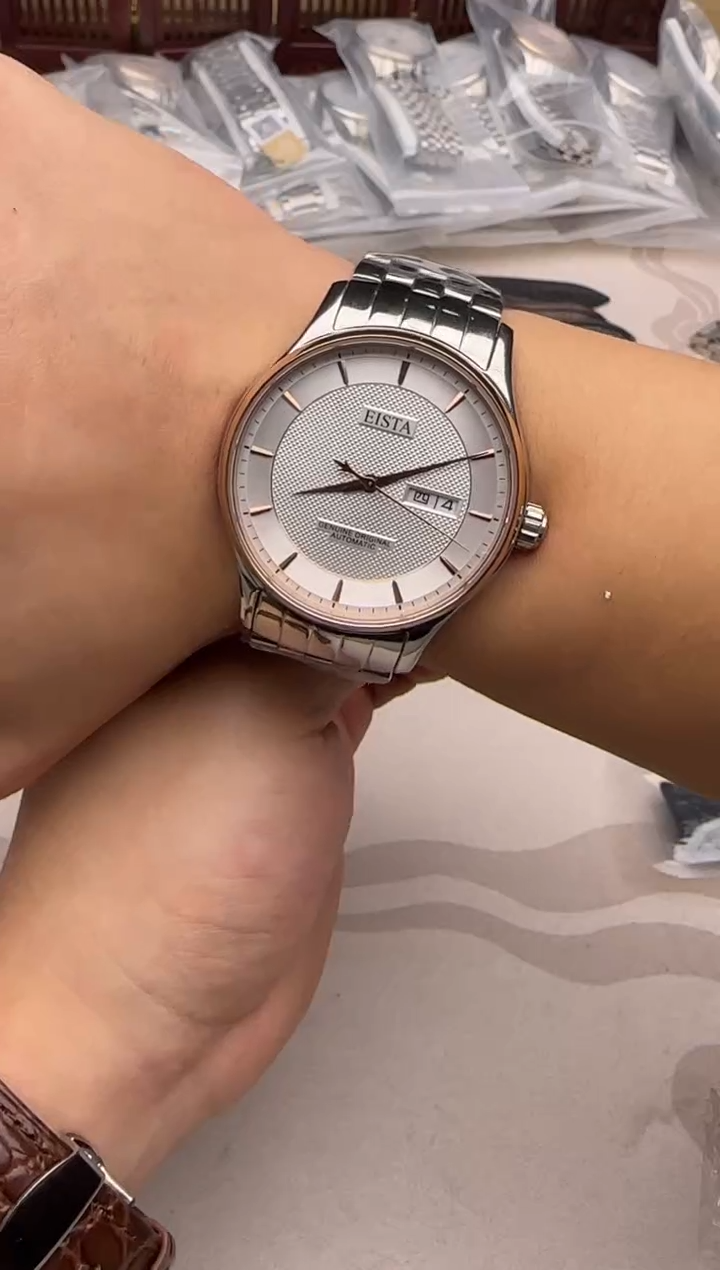 机械机芯精钢钢男士腕表一物一拍