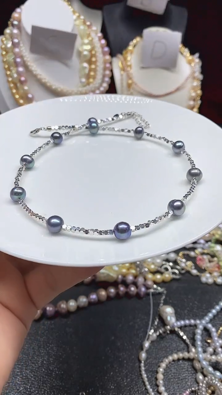 淡水珍珠未镶嵌颈饰多人