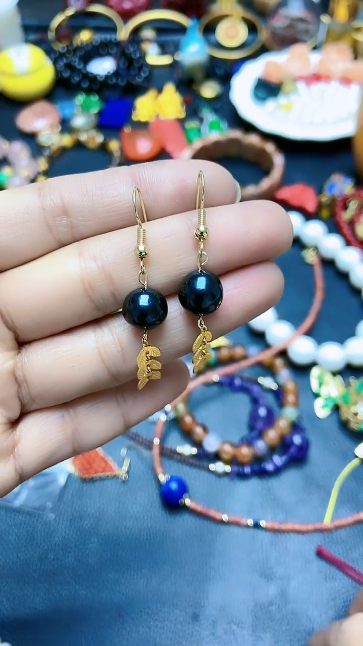 【闪购商品】淡水珍珠耳饰未镶嵌A23