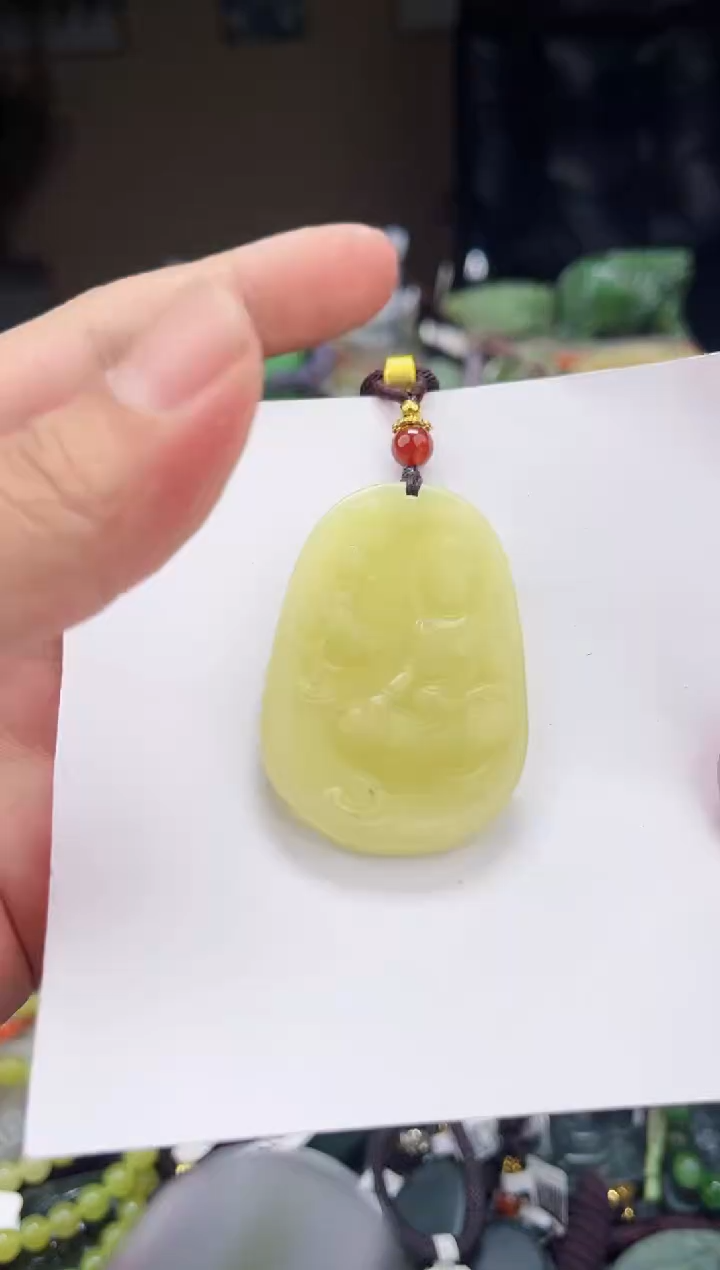 和田玉未镶嵌颈饰拍一发一