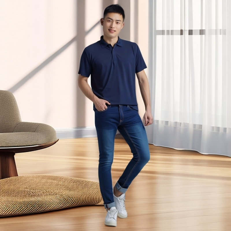 8A53  纯色Polo衫时尚翻领短(白色个别微脏）原T151