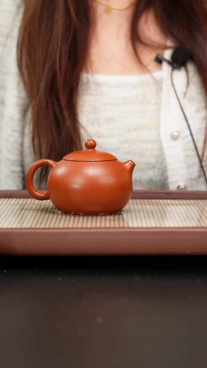 【闪购商品】紫砂茶壶全手工黄龙山朱泥西施220