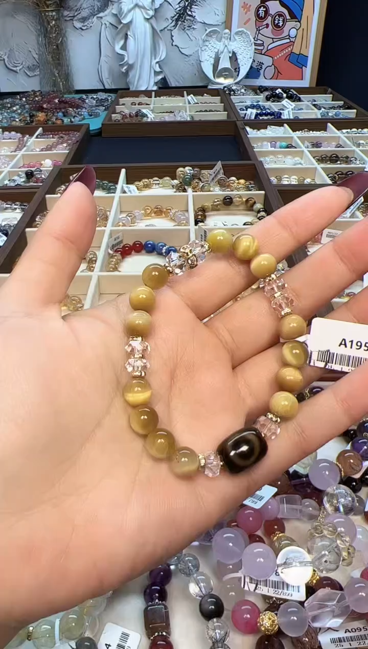 【闪购商品】木变石手链未镶嵌195天然金虎眼+隐藏财爷