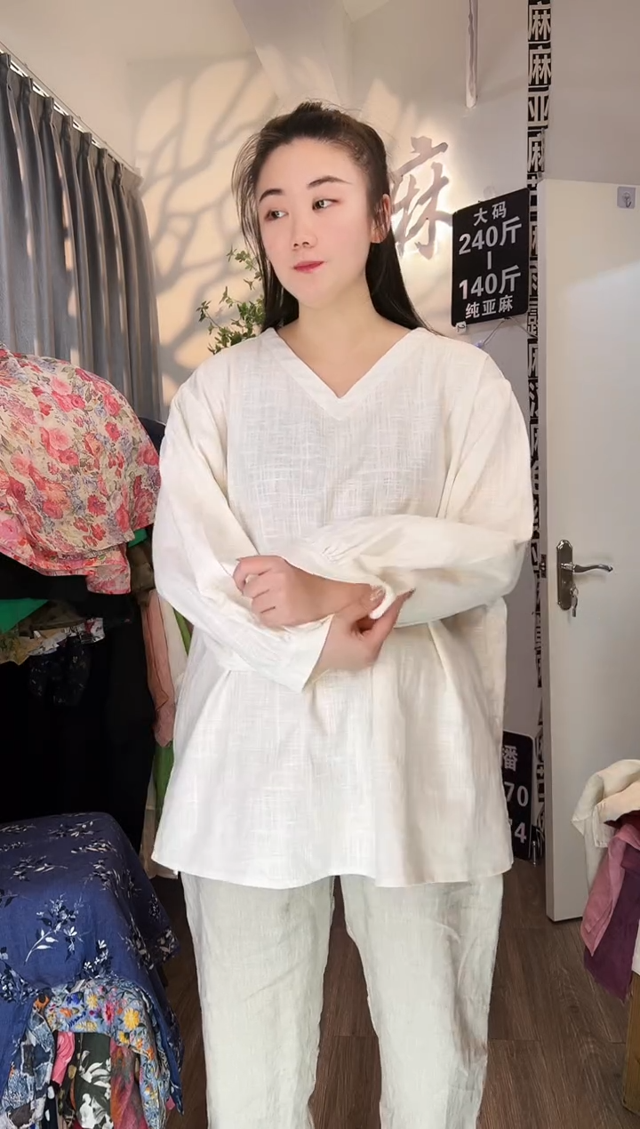 亚麻汉麻苎麻大码女装。