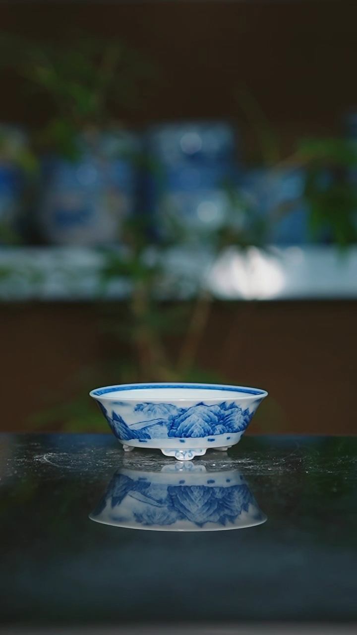 【闪购商品】手绘陶瓷内口7.2高2.8深