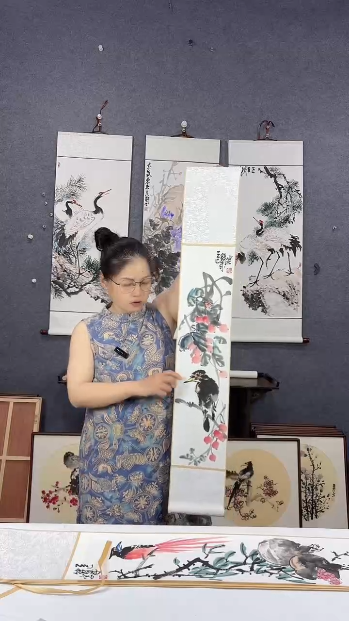 国画110*17吴铁成作品