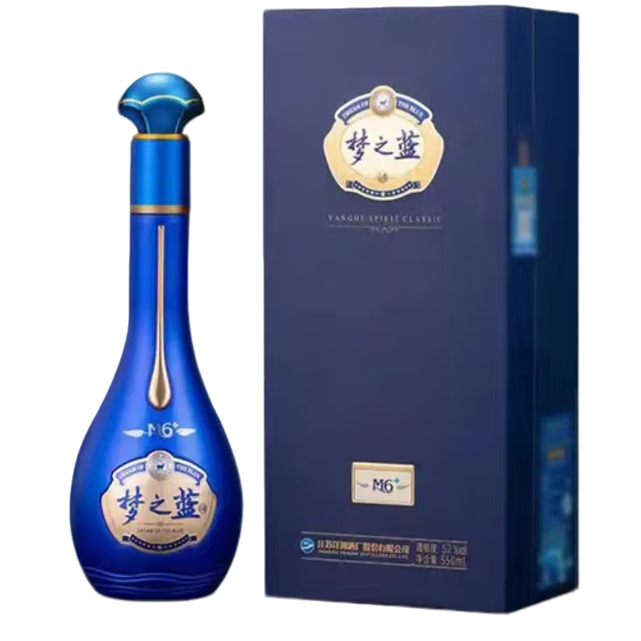 洋河梦之蓝M6+ 52度550ml*1瓶（版本年份随机发）白酒