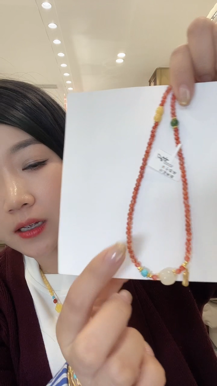 【闪购商品】南红玛瑙颈饰合金项链