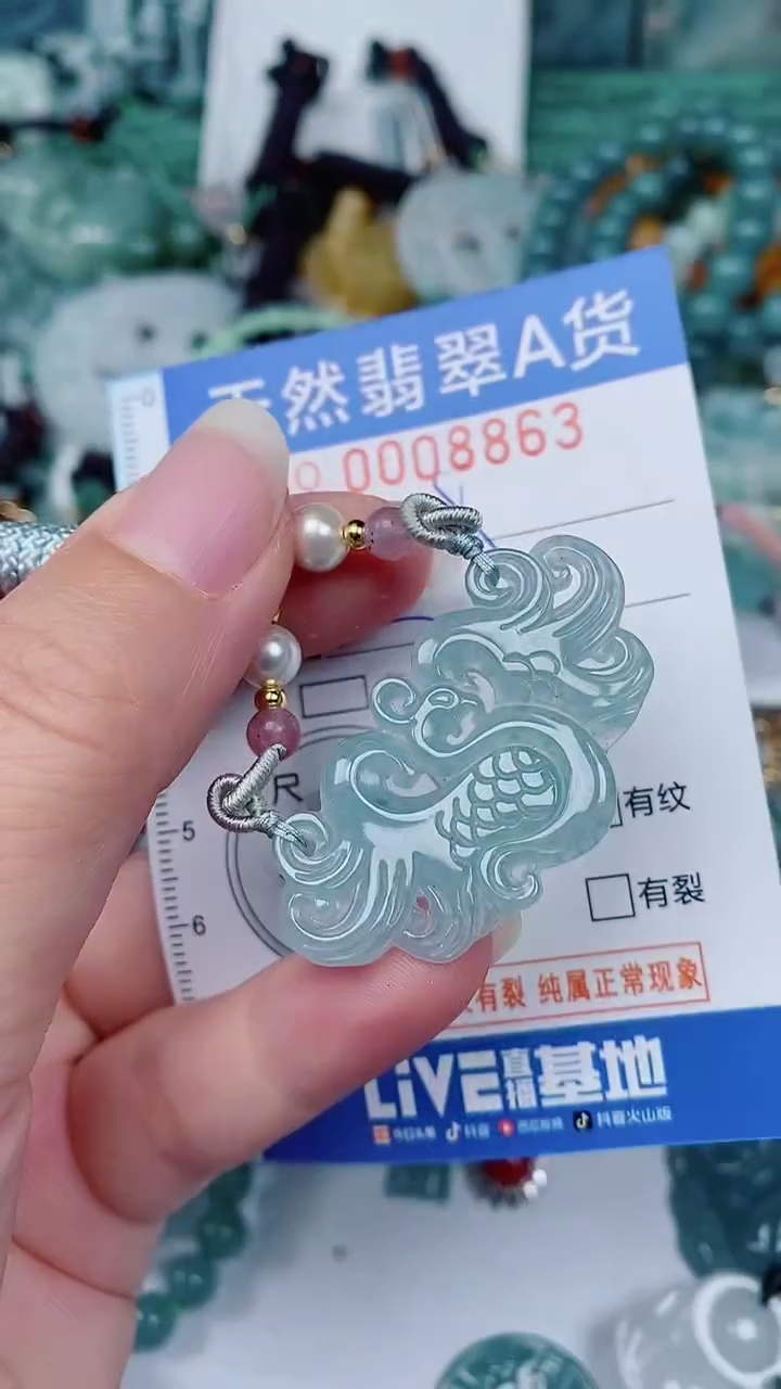 翡翠未镶嵌颈饰00008863