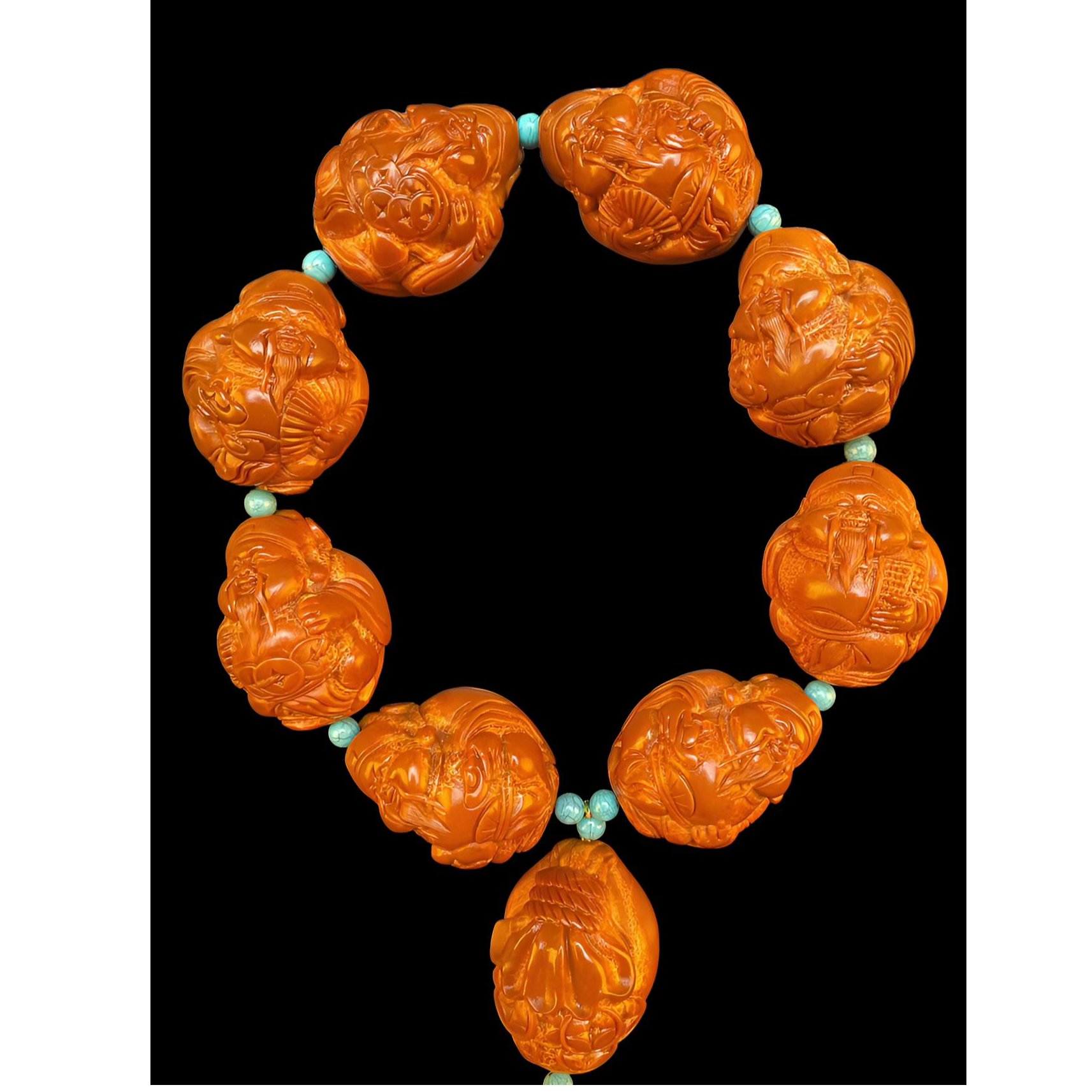 巴西橄榄核核雕八方来财财神橄榄核核雕橄榄核雕