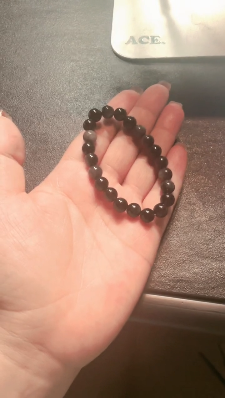 未镶嵌黑曜岩手串1231福利多样性发一