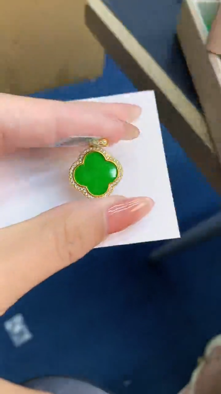 翡翠未镶嵌颈饰           1