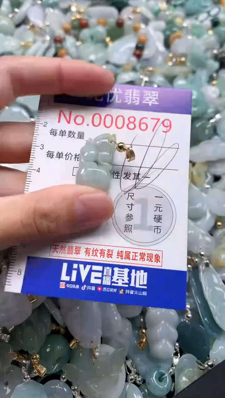 翡翠未镶嵌吊坠(不含链)8679