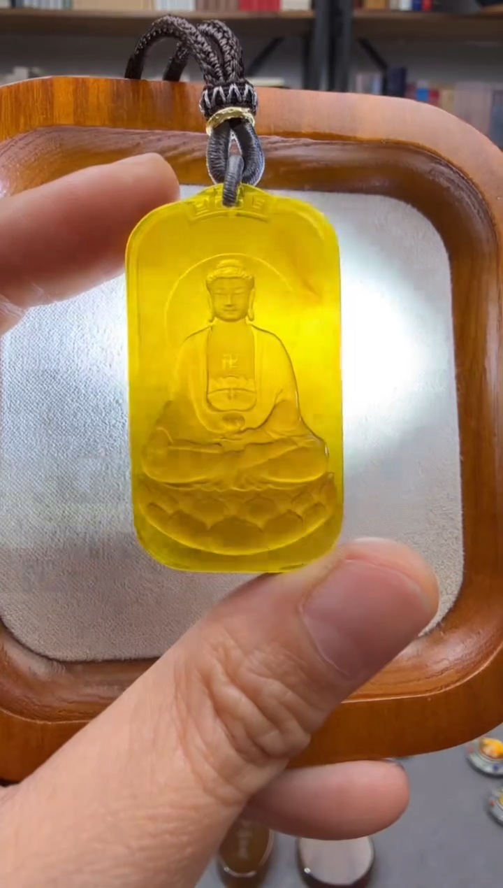 【闪购商品】未镶嵌琥珀颈饰阿弥陀佛吊坠
