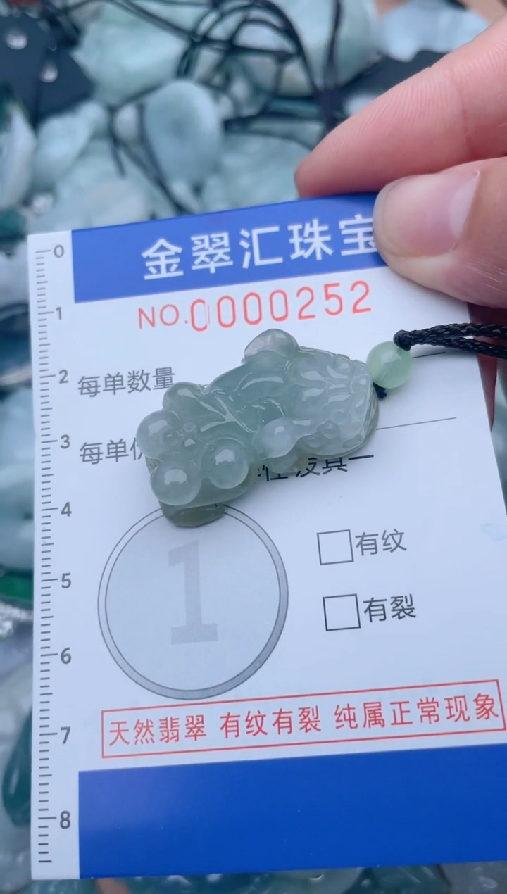翡翠未镶嵌颈饰252