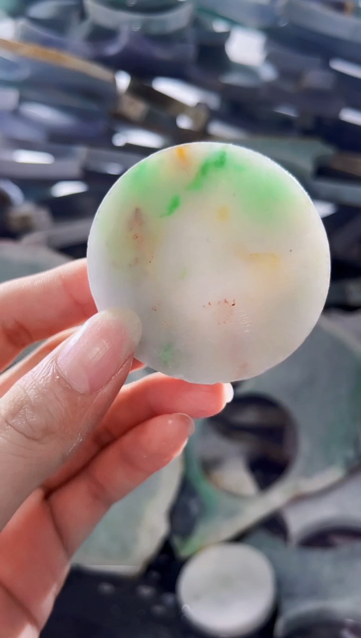 裸石翡翠 缅甸翡翠A货陈8009