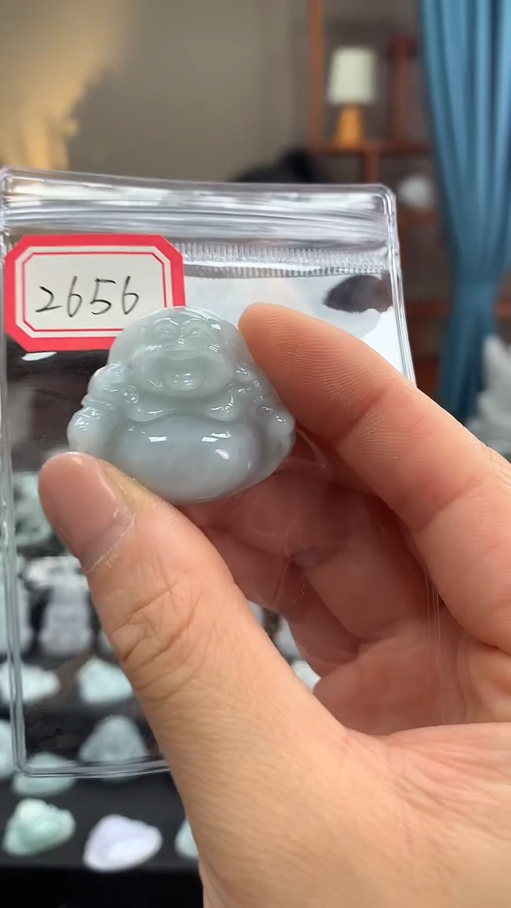 颈饰未镶嵌翡翠佛公2656