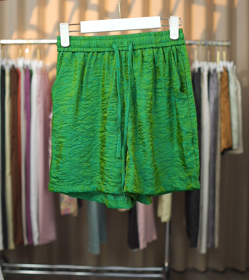 【浮光锦-短裤】南油高端显瘦减龄百搭气质夏季女士短裤0139