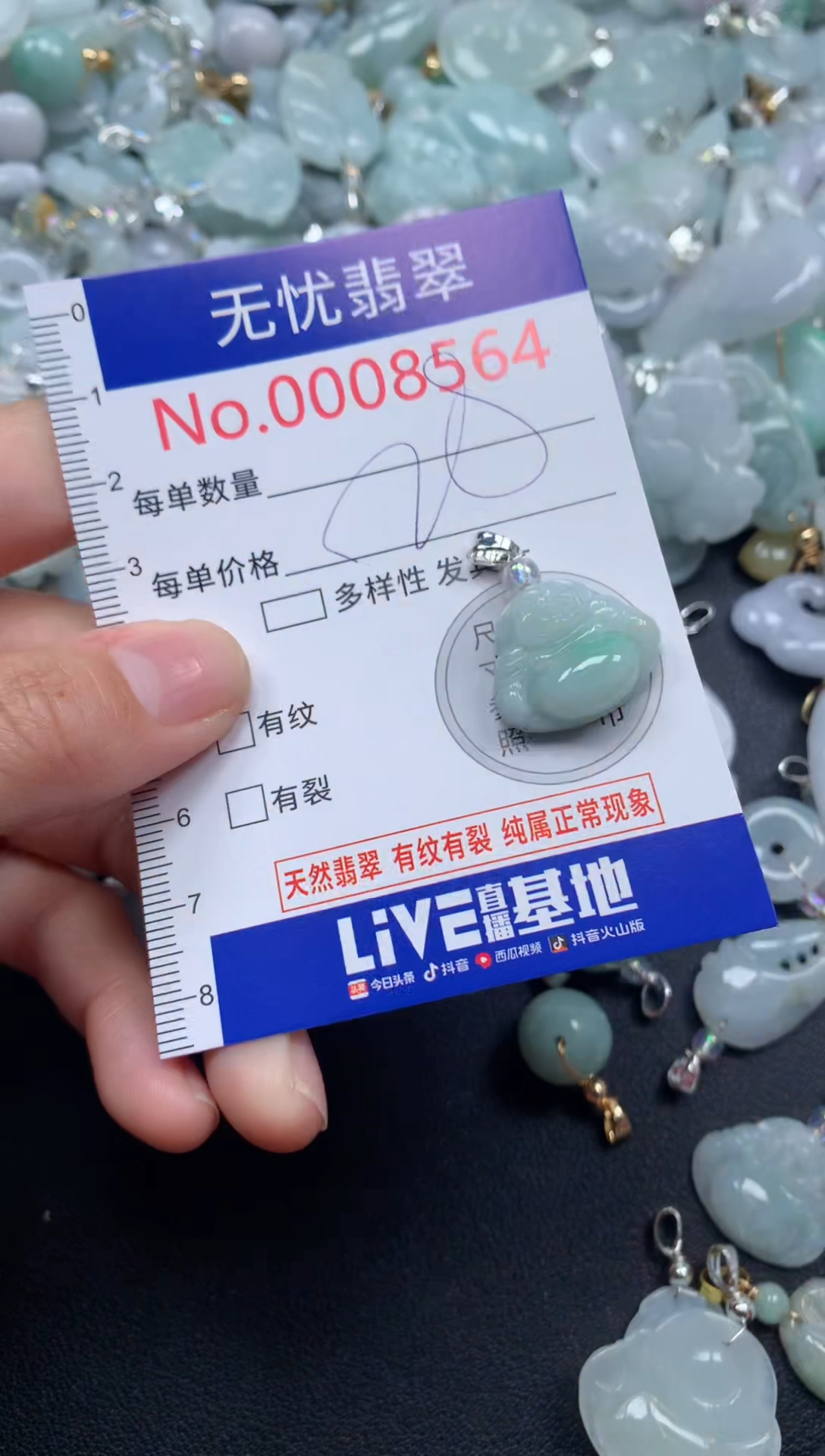 颈饰未镶嵌翡翠8564