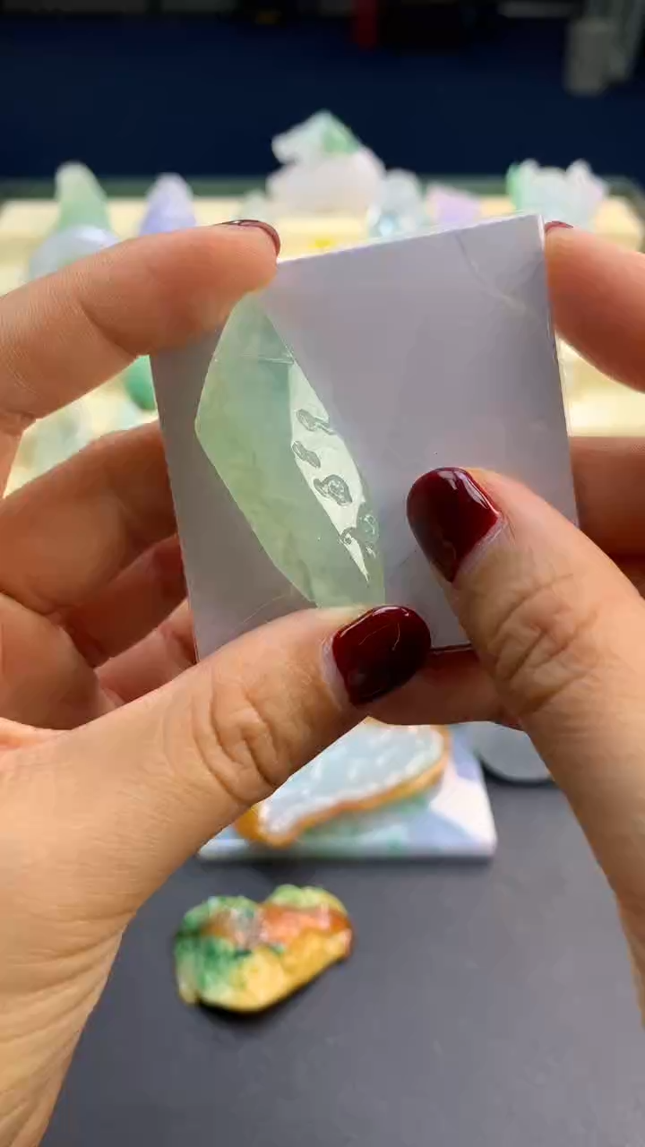 【闪购商品】定制翡翠未镶嵌    晴水木讷雪花棉