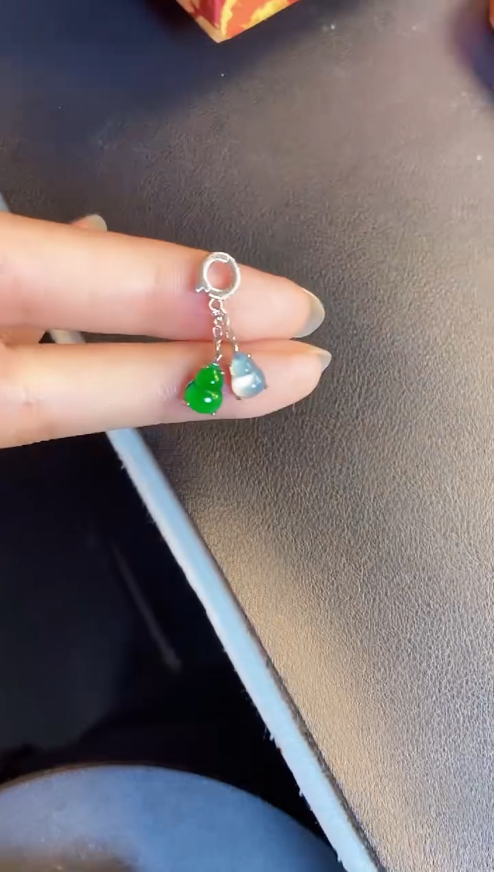 吊坠(不含链)银S925镶嵌翡翠1