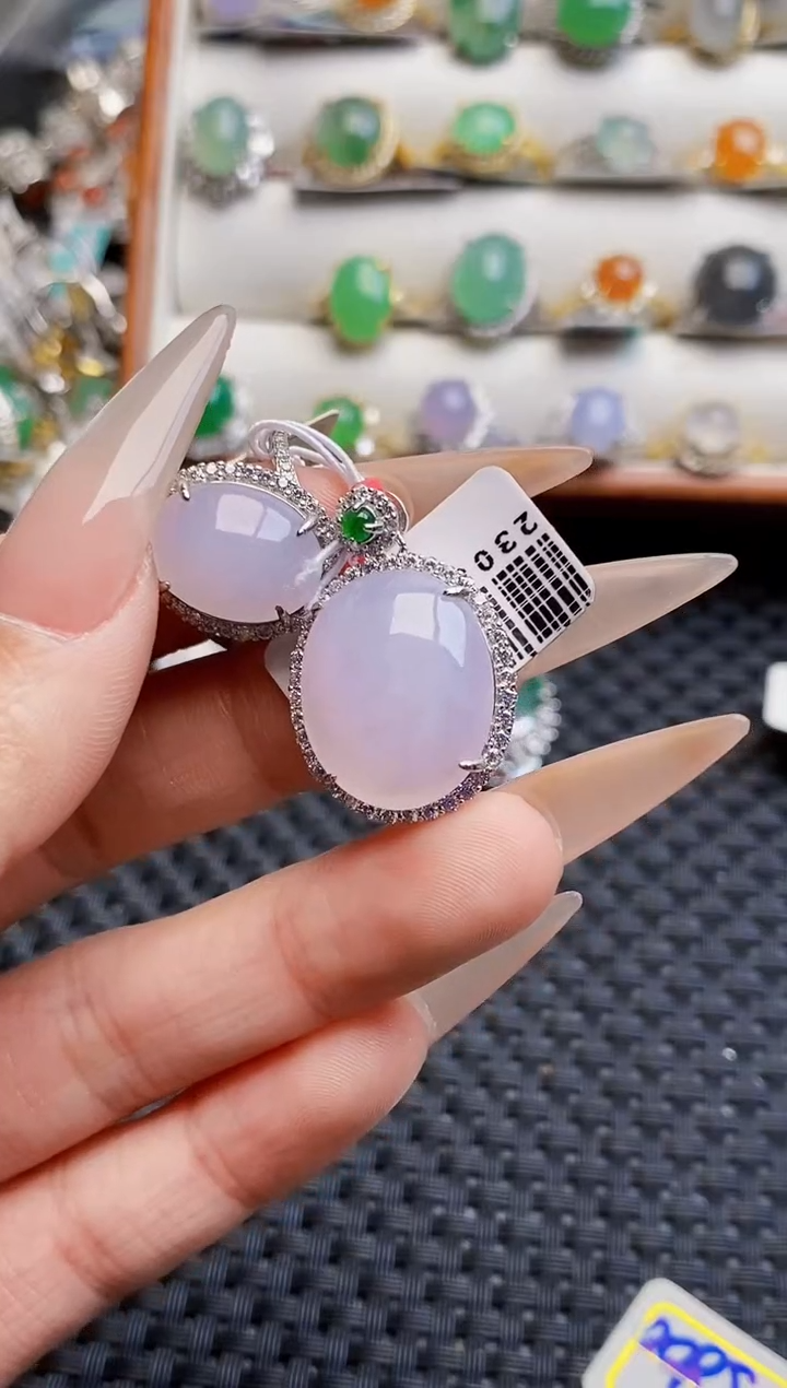 银S925镶嵌戒指翡翠6223