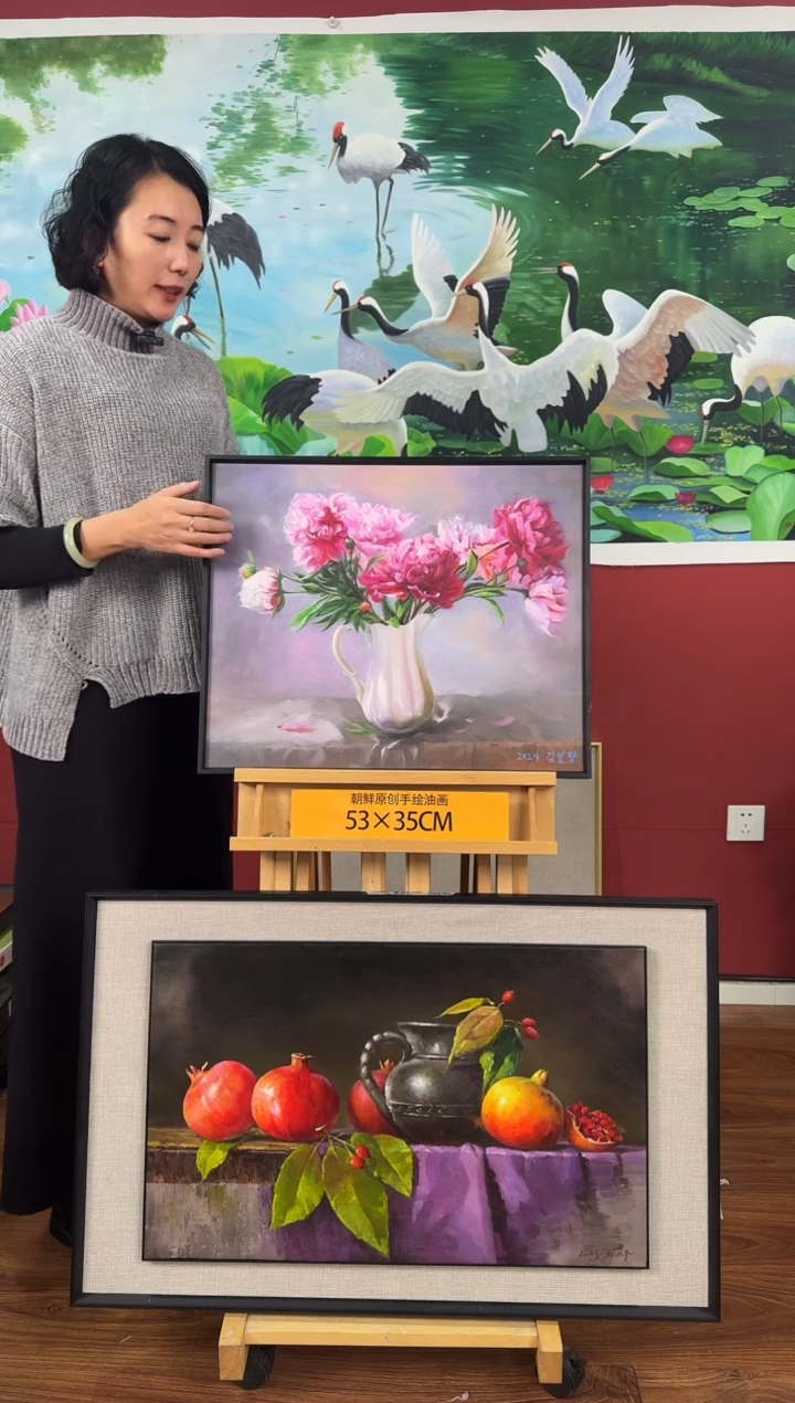 油画【103号】约53*35cm丨朝鲜原创纯手绘孤品油画丨顺丰包邮