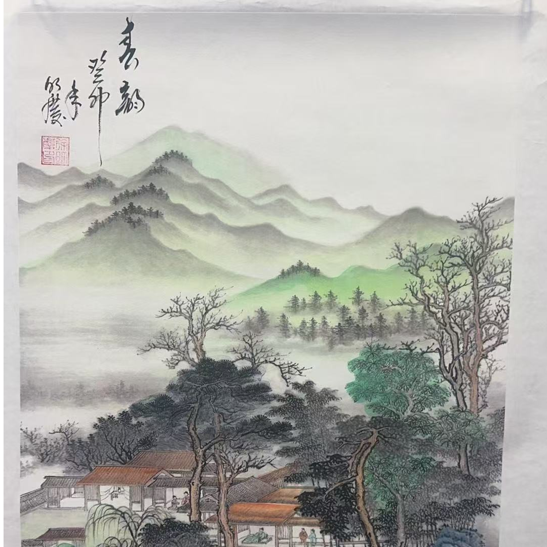 国画作品-徐明庆-四开三-春韵