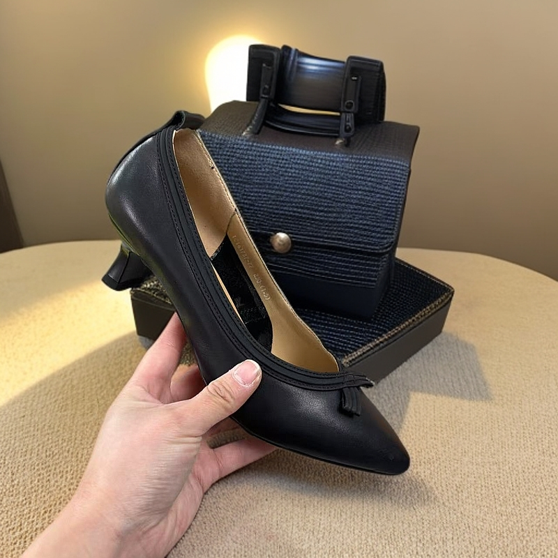 2194-F1-3-时尚百搭2025春季新款单鞋女式小皮鞋