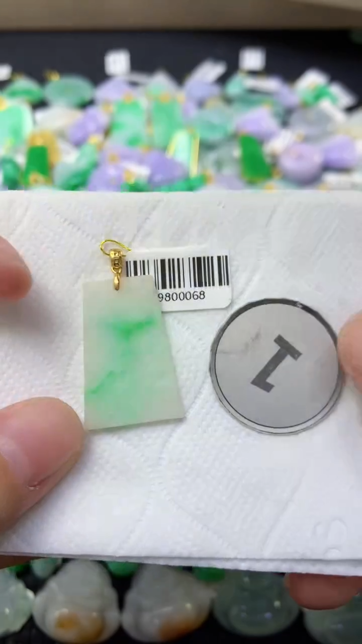 颈饰未镶嵌翡翠天然缅甸翡翠A货