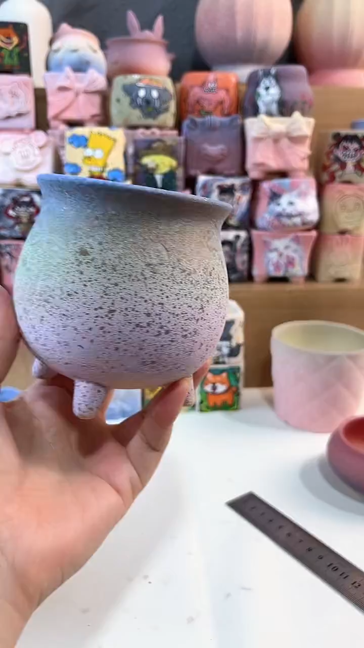 玺域麦饭石多肉花盆8*8