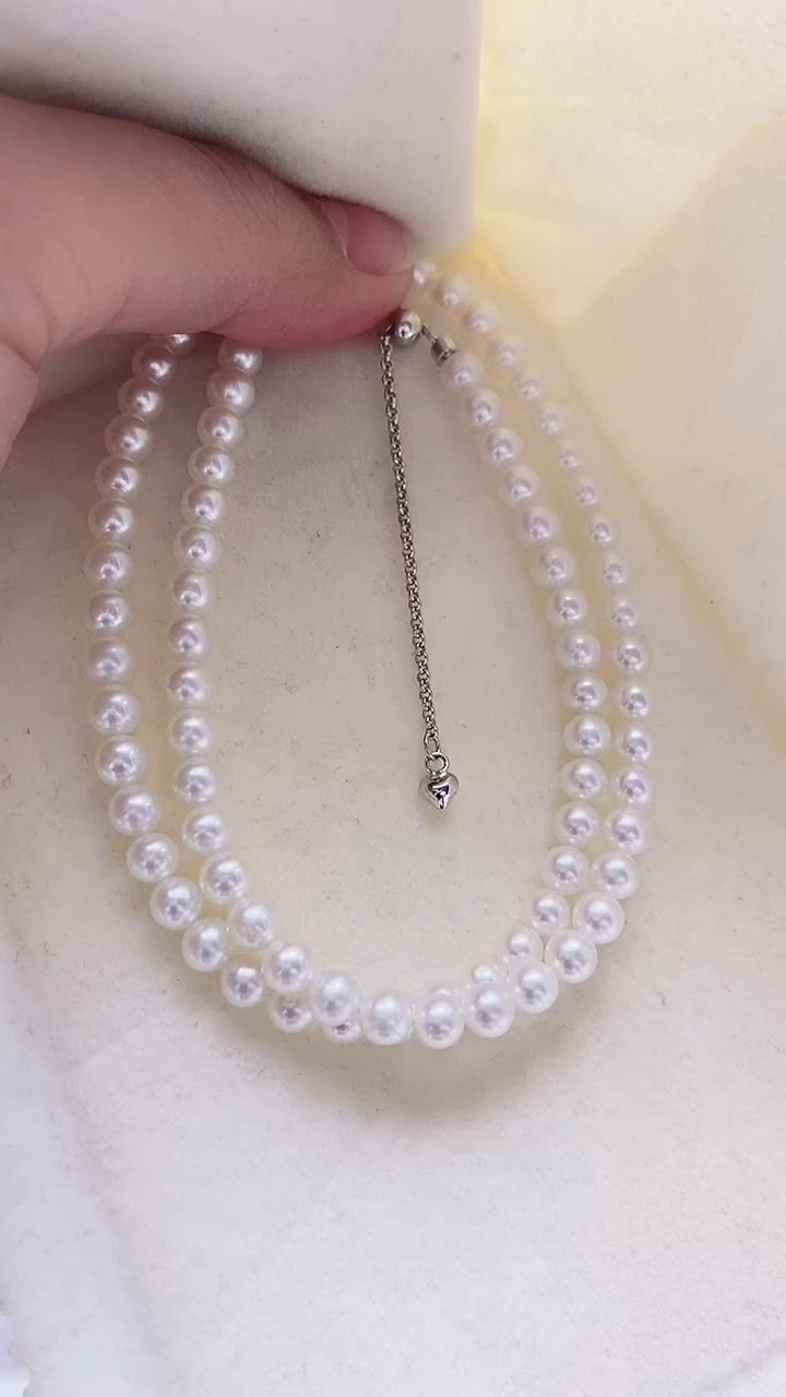 【闪购商品】淡水珍珠项链银S925镶嵌淡水baby珍珠项链SY6930