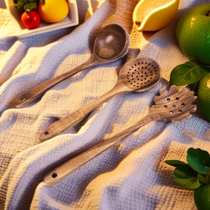 相思木勺铲长柄耐高温捞勺小汤勺沙拉搅拌勺火锅勺漏勺木质锅铲子