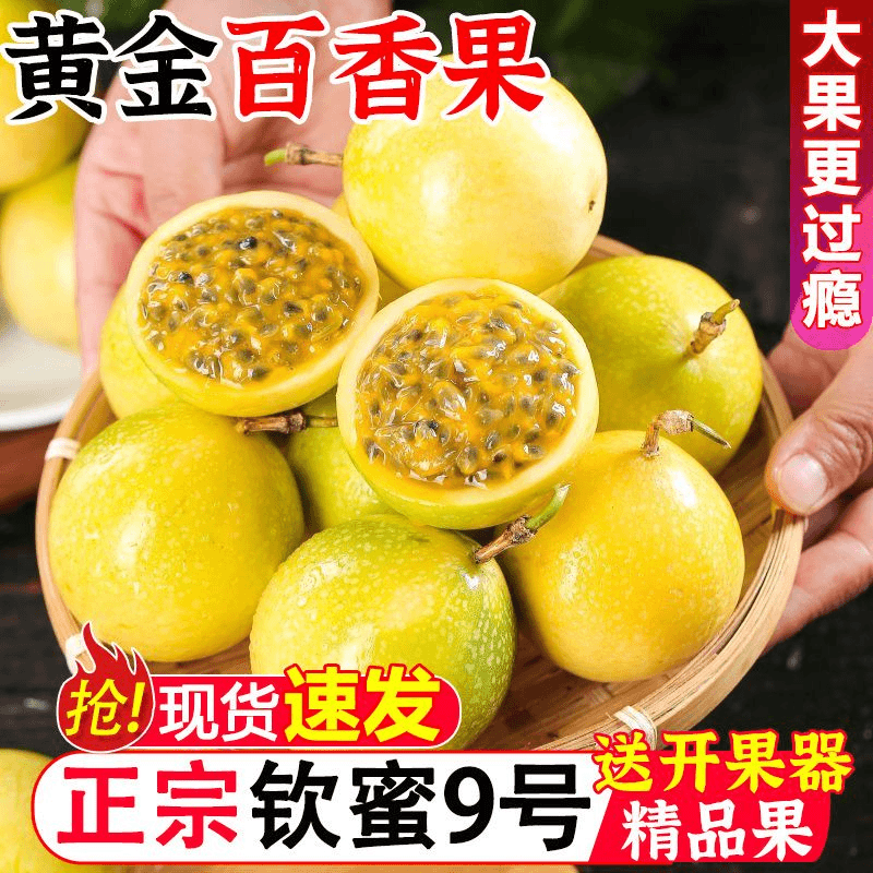 正宗广西钦蜜9号百香果新鲜现摘当季水果多汁